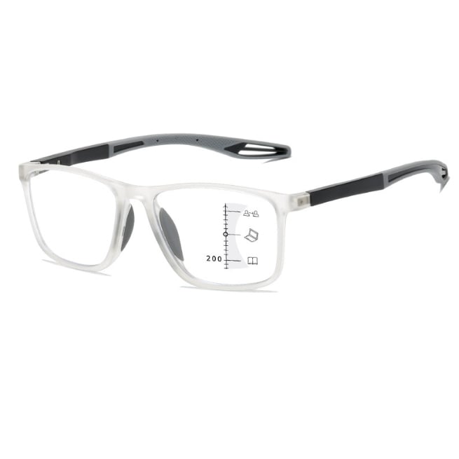 Ultra Light Anti Blue Light Progressive Reading Glasses, 17 g Frame with Scratch Resistant Lenses