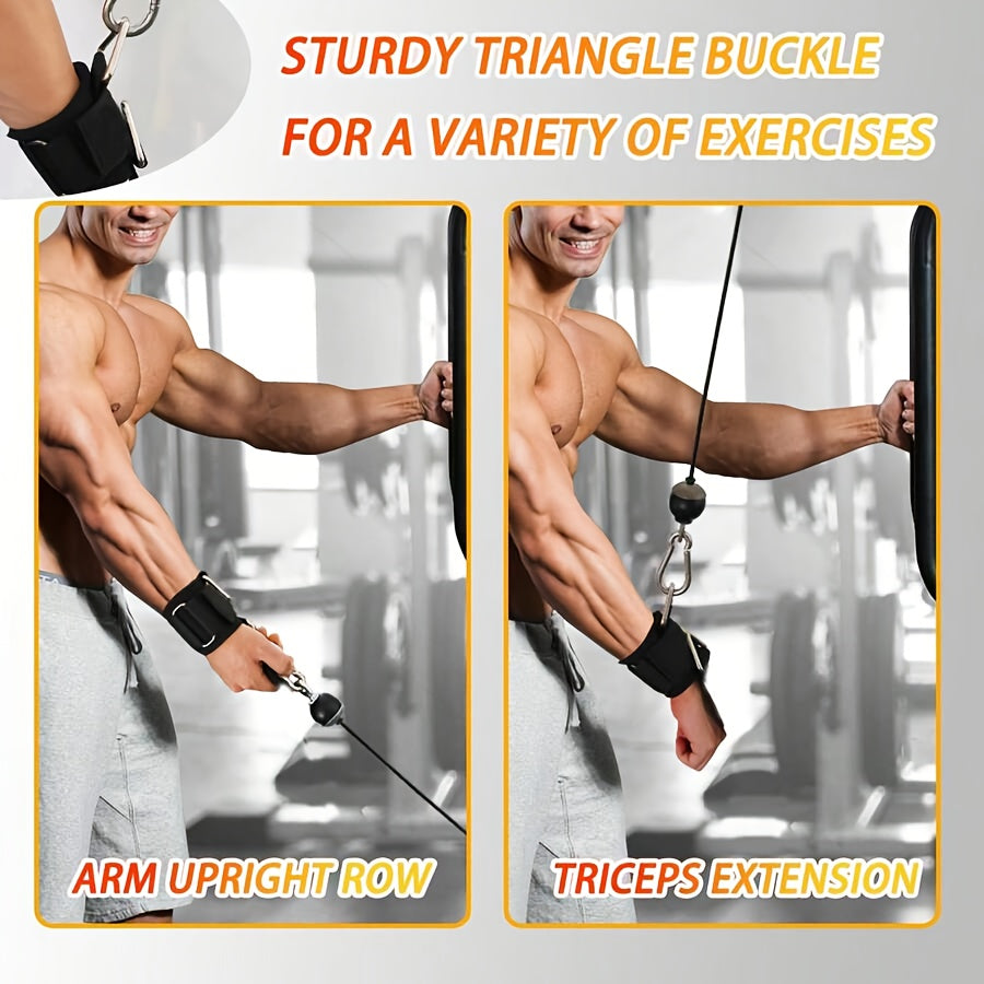 Adjustable Anti Slip Weight Lifting Wrist Straps in Durable Nylon for Deadlifts, Rows and Pull Ups