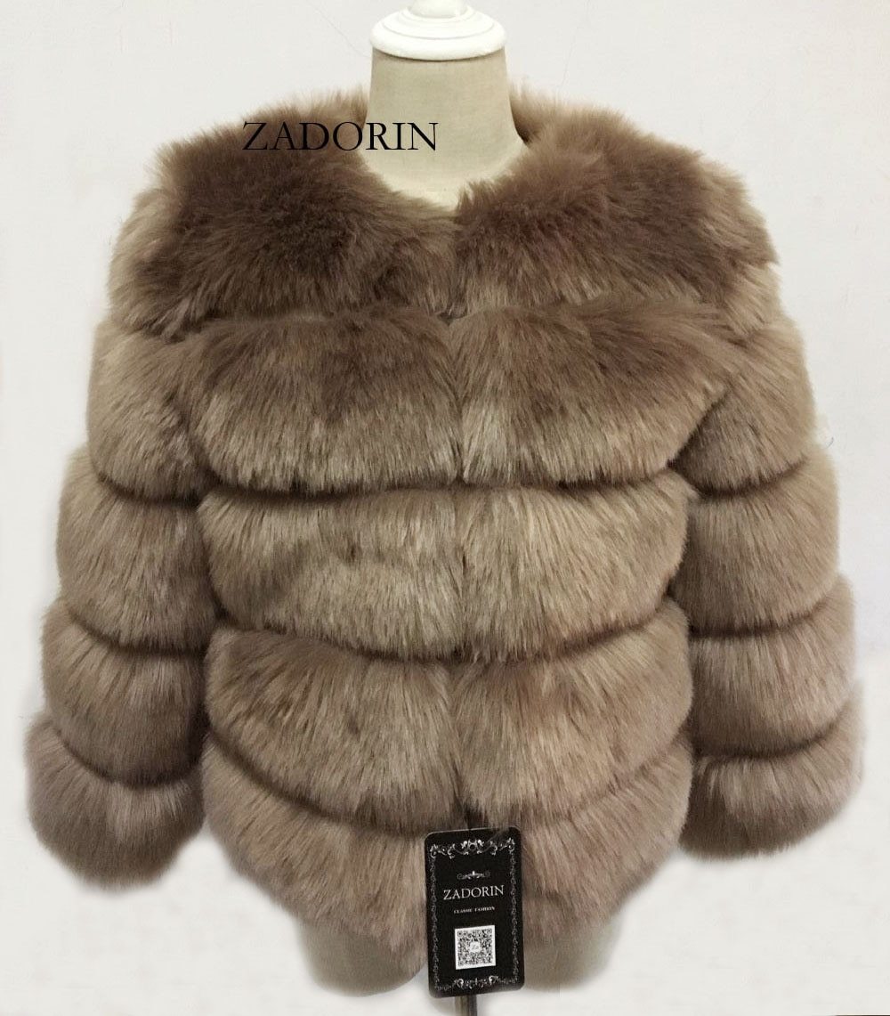 Fluffy Faux Fur Winter Jacket for Women - Soft, Chunky Fleece Style, Warm Winter Coat