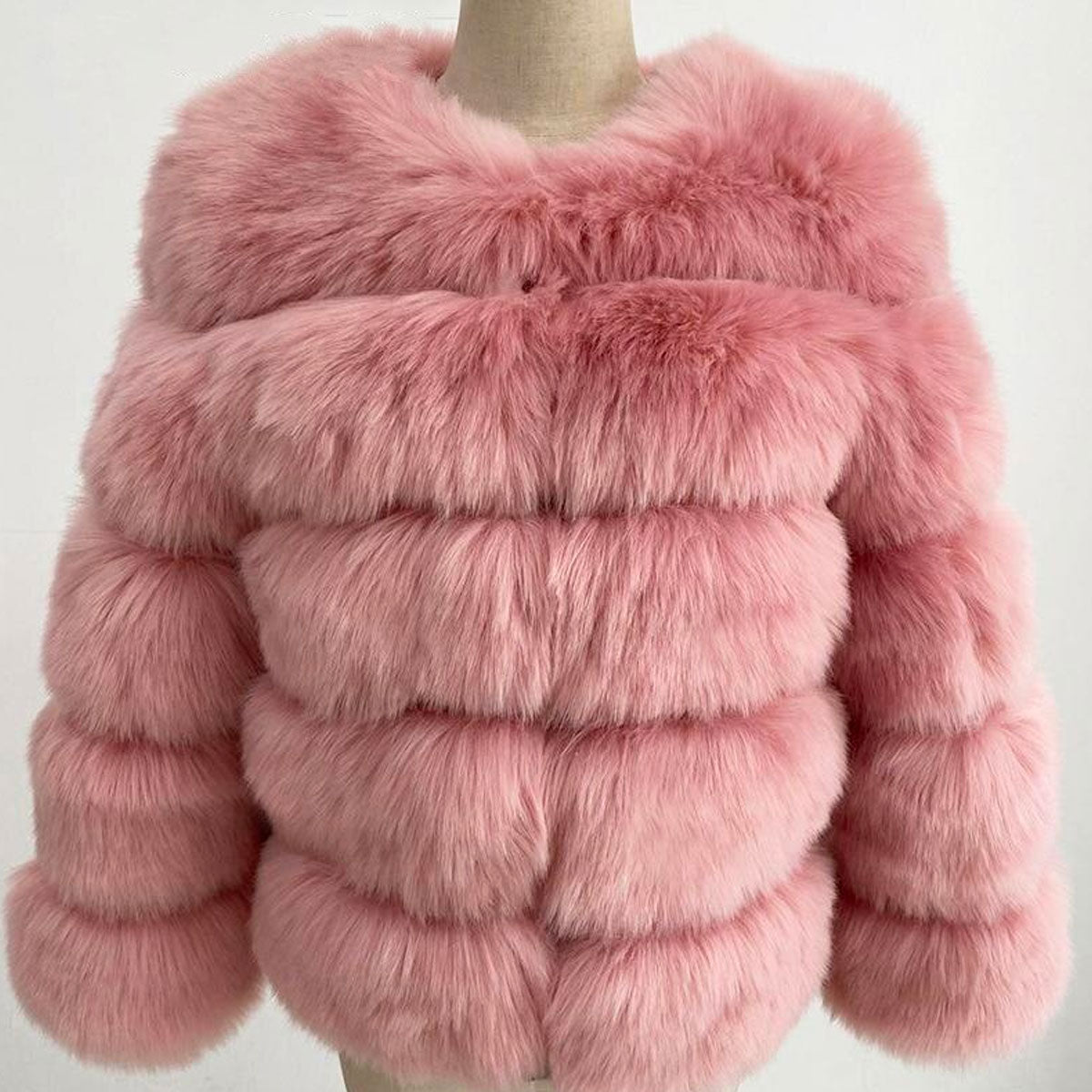Fluffy Faux Fur Winter Jacket for Women - Soft, Chunky Fleece Style, Warm Winter Coat