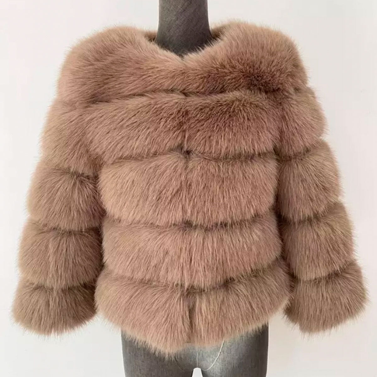 Fluffy Faux Fur Winter Jacket for Women - Soft, Chunky Fleece Style, Warm Winter Coat