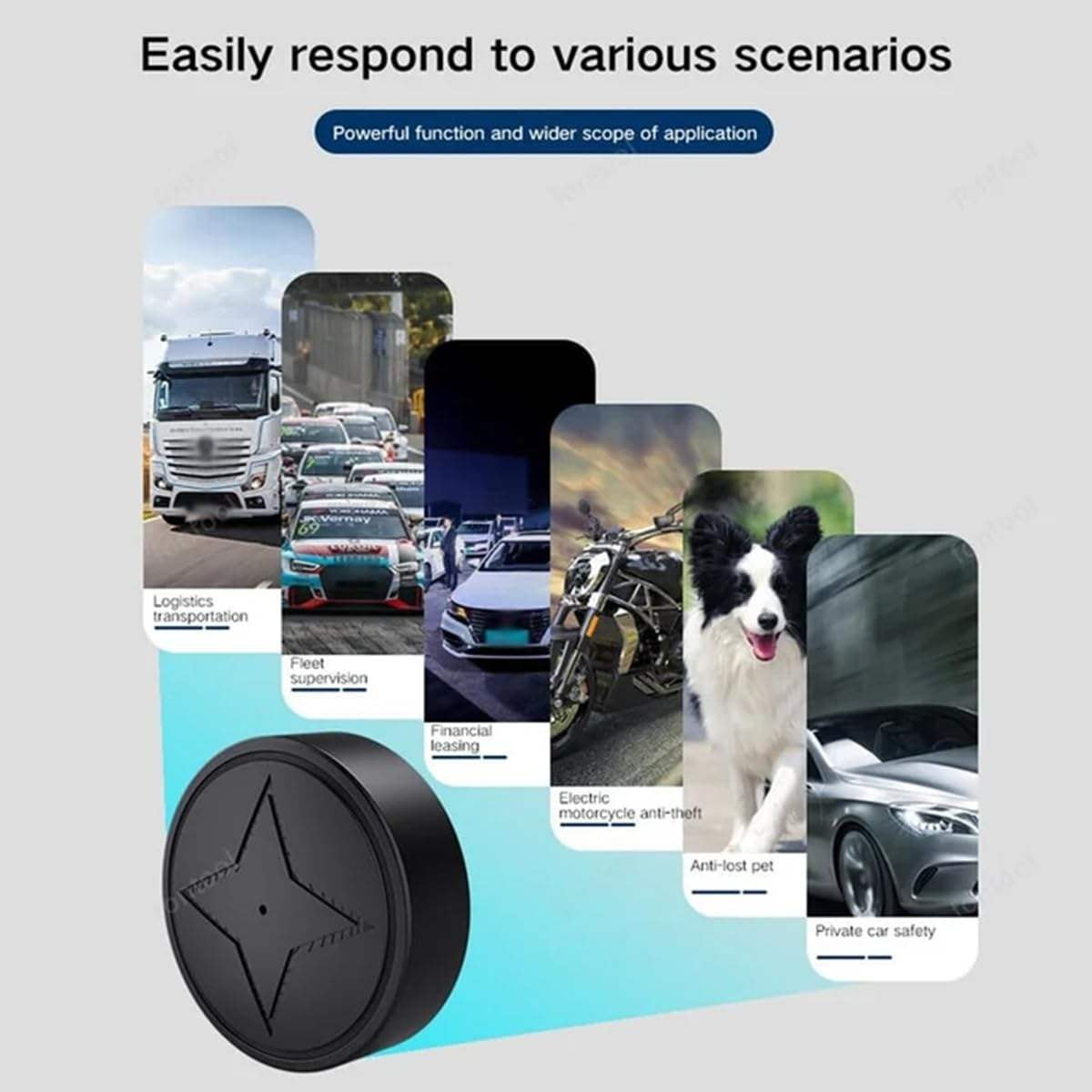 Magnetic Real-Time GPS Locator Device for Vehicles, Equipment and Valuable Items