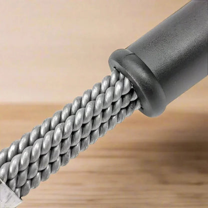 Bristle-Free Stainless Steel BBQ Brush - 3-Head Grill Cleaning Scraper