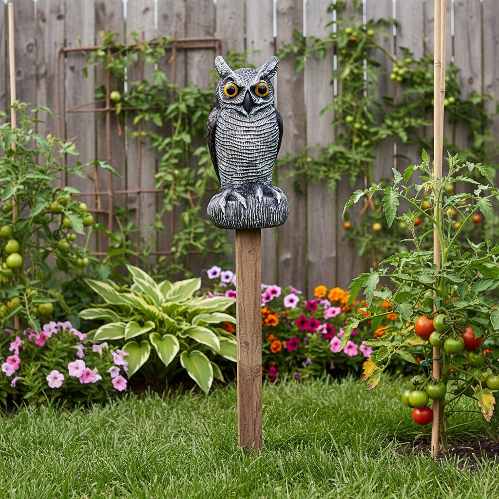 Realistic Owl Garden Statue
