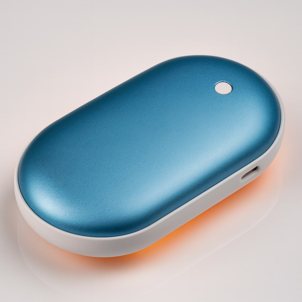 2-in-1 Rechargeable Hand Warmer & Portable Power Bank with 3 Heat Levels & USB Charging