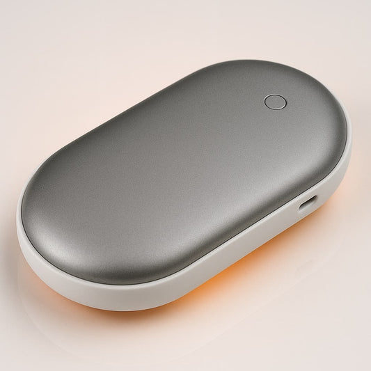 2-in-1 Rechargeable Hand Warmer & Portable Power Bank with 3 Heat Levels & USB Charging