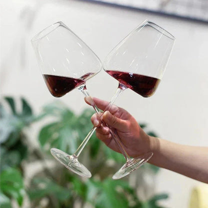 Handmade Crystal Wine and Champagne Glasses Set with Refined Elegant Table Design