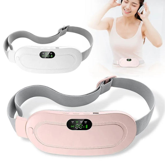 Rechargeable Warming Abdomen Belt for Period Pain Relief with Heat and Massage Modes