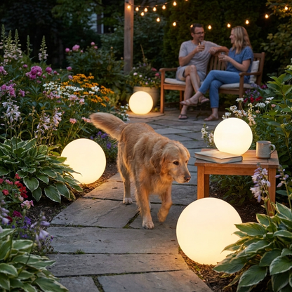 Garden Light Spherical Outdoor LED Ball Lamp Yard Pathway Light