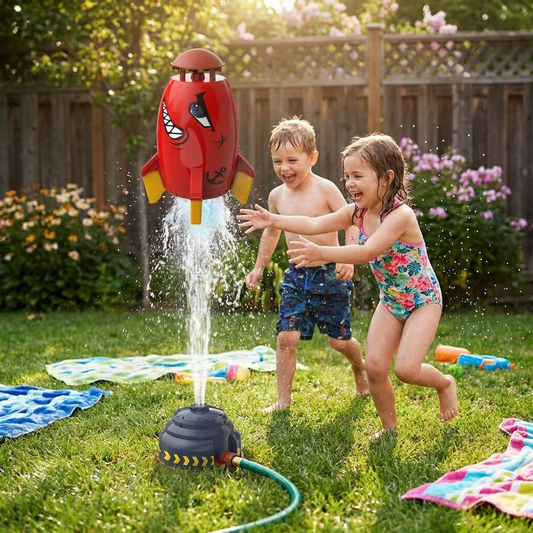 Water Sprinkler Outdoor Fun Shape Rocket