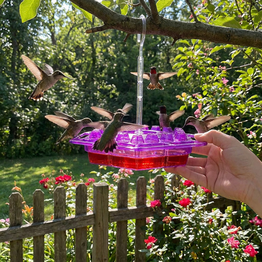 Hummingbird Feeder Hanging Bird Outdoor