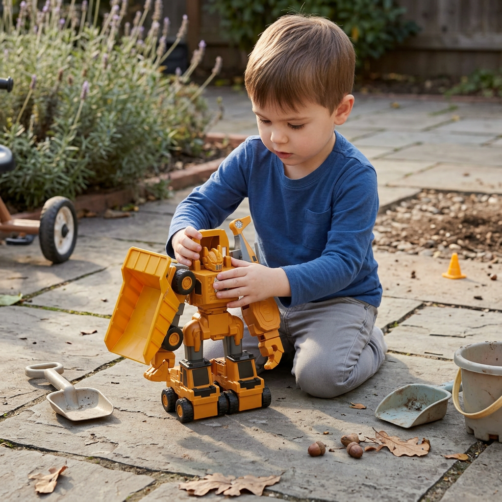 Toy Vehicle Transforming Construction Set