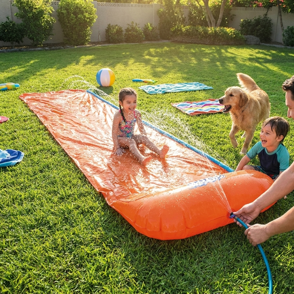 Inflatable Water Slide Outdoor Backyard Fun