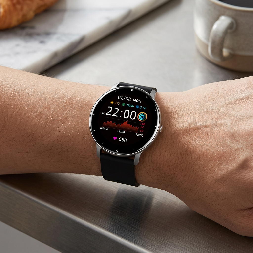 360 Wellness Smartwatch with Heart Rate, Sleep Tracking and IP67 Waterproof Rating