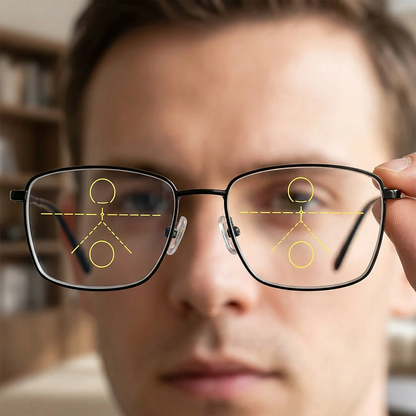 Multifocal Reading Glasses with Photochromic Lenses, Anti-Blue Light and UV Protection