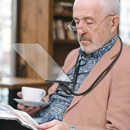 Hands-Free Magnifying Glass with Flexible Adjustable Neck for Reading and Crafts