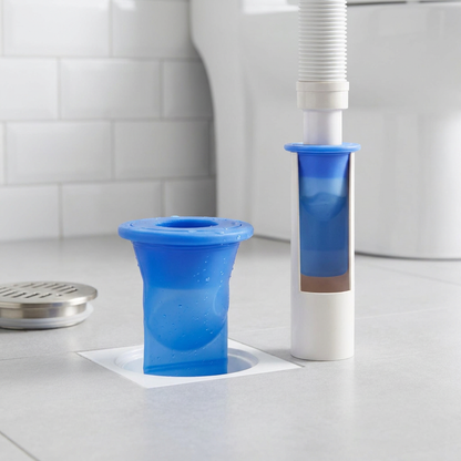 Odor Control Seal for Drains with Auto-Close Function and Flexible Silicone Design