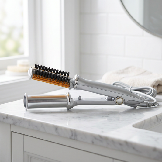 InStyler Rotating Hair Styler, 2-in-1 Curling Iron and Straightener with Ionic Bristles