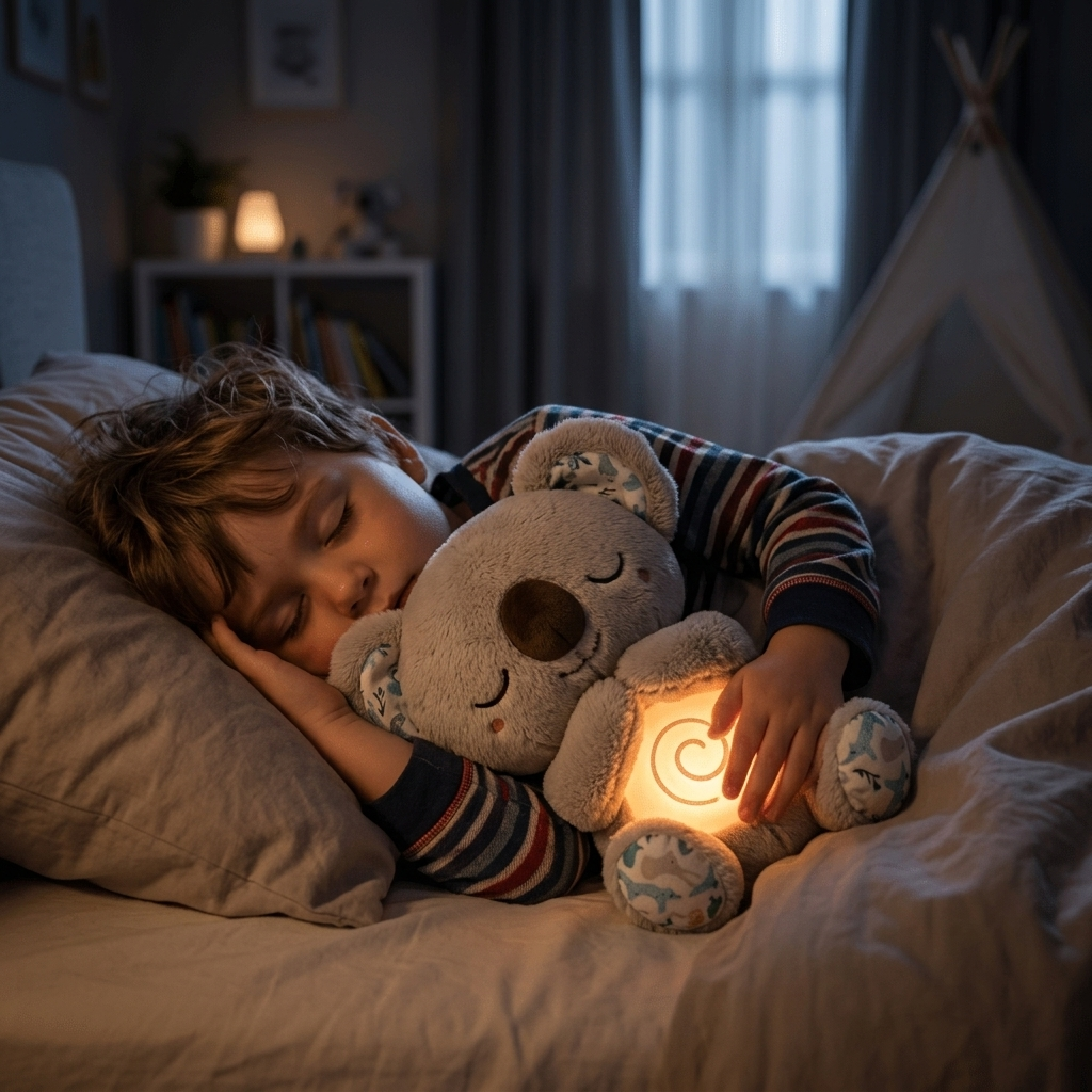 CalmNest Koala Comfort Plush with Gentle Breathing Motion and Soothing Heartbeat Sounds