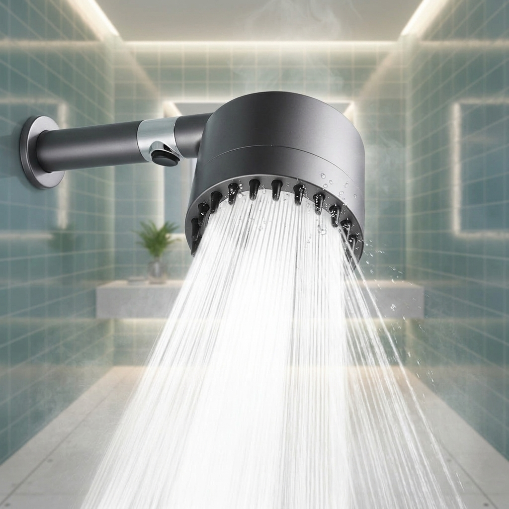 FLOWMAXX High Pressure Shower Head with 9-Stage Water Filtration Purifying System