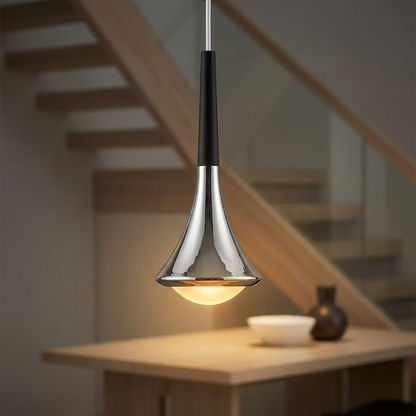 Water Drop LED Nordic Pendant Light with Metal Frame for Stairs and Kitchen Nooks