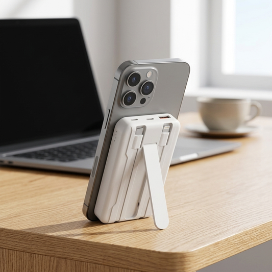 Power Bank Magnetic - White lifestyle