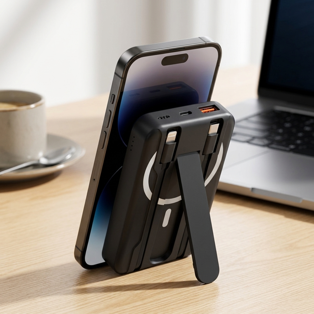 Power Bank Magnetic - Black lifestyle