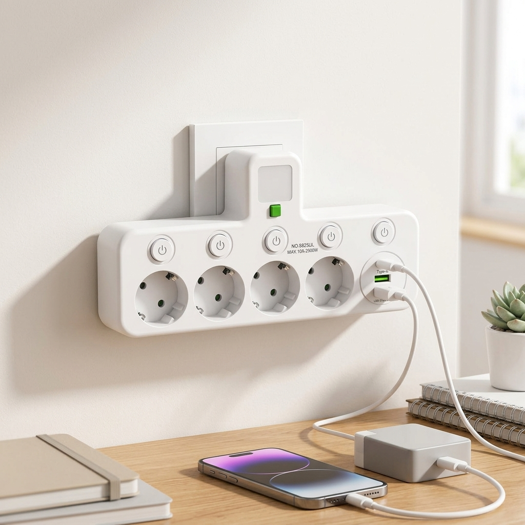 Niki Rotatable Wall Socket - lifestyle