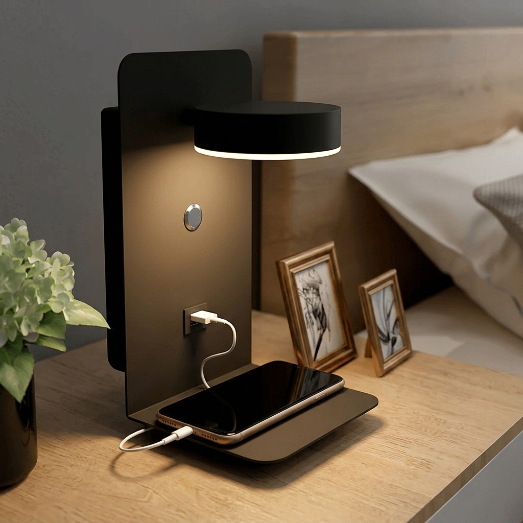 Niki BrightSpot Lamp - Black lifestyle