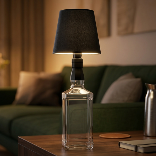 Bottle Lamp - Black lifestyle