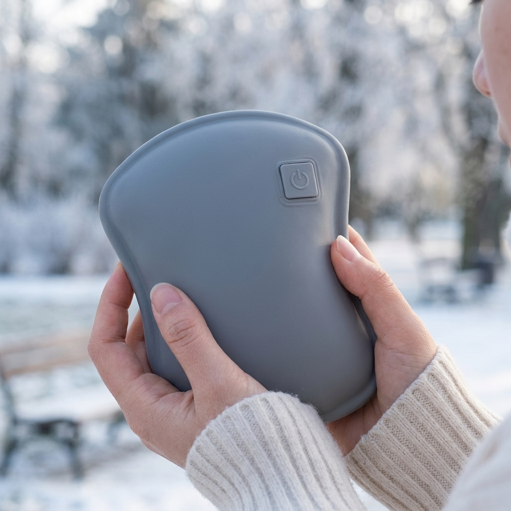 Portable Hand Warmer Grey lifestyle