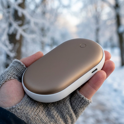 Hand Warmer Power Bank Gold lifestyle