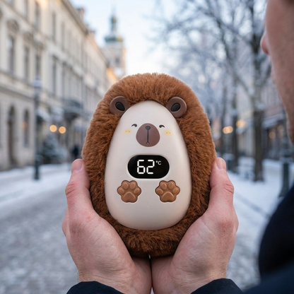 Hand Warmers Plush Brown lifestyle