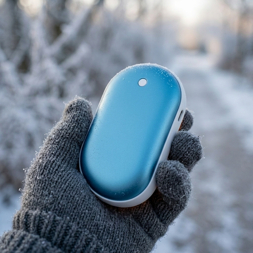 Hand Warmer Power Bank Blue lifestyle