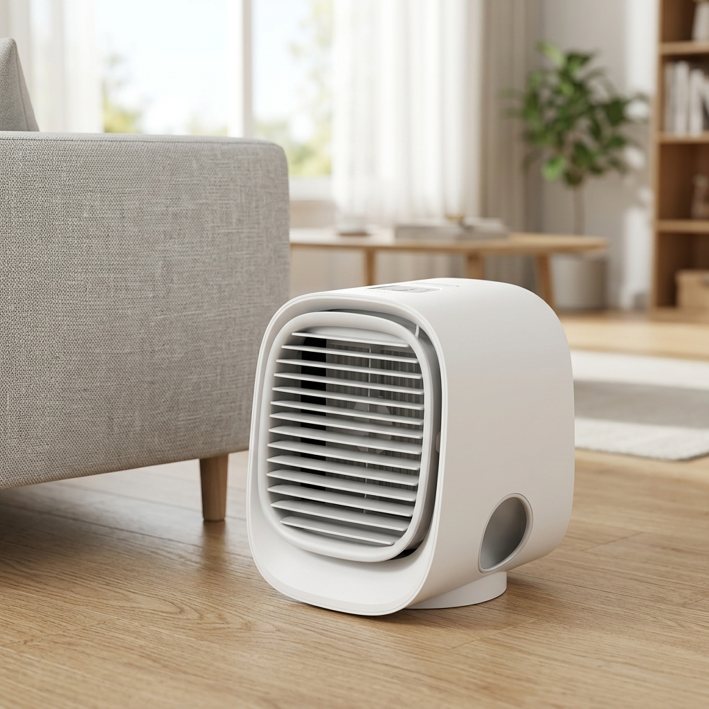Evaporative Cooler Fan White lifestyle