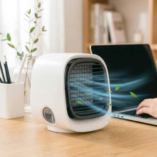 Fan Air Cooler Humidifier White lifestyle