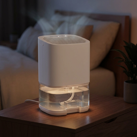 Cooling Night Light Dehumidifier White lifestyle