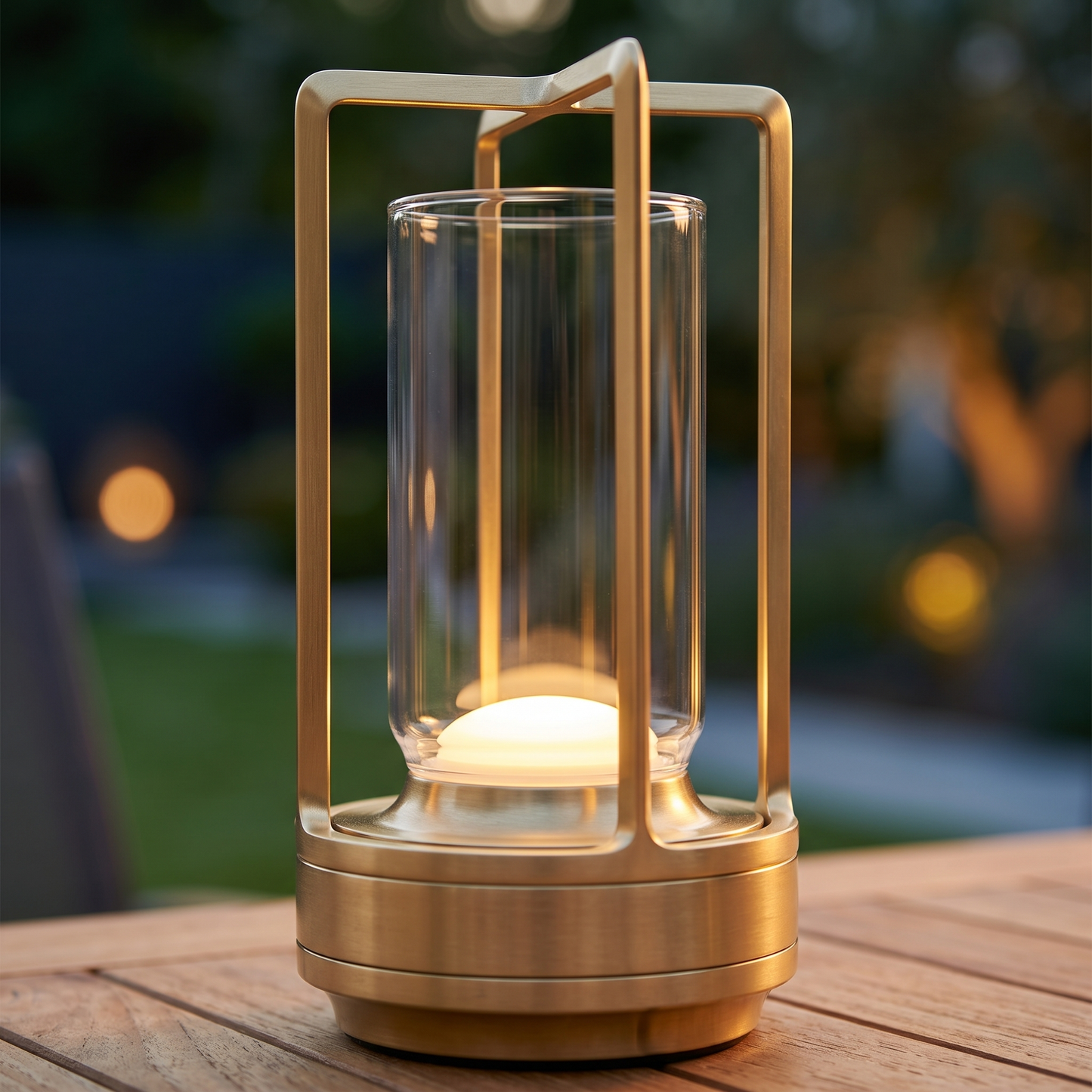 Outdoor lantern lamp - Gold - lifestyle
