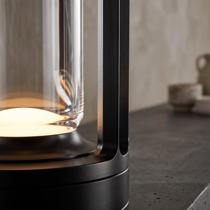 Cylinder LED accent lamp - Black - lifestyle