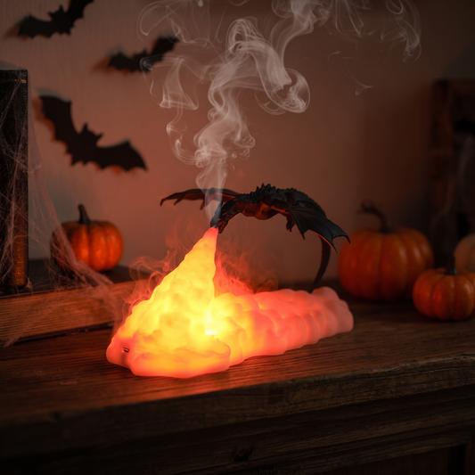 Dragon flame night light - lifestyle