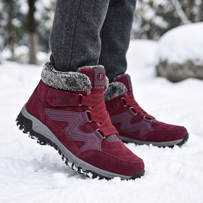 Women's winter boots - Red - lifestyle