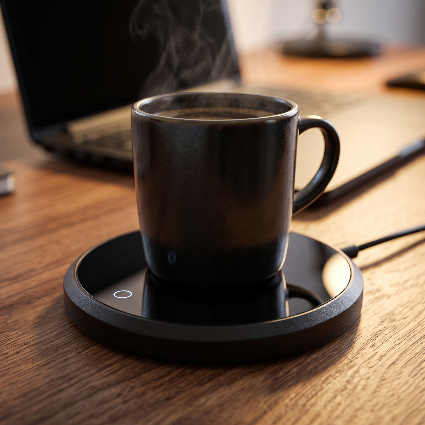 Mug warmer - Black - lifestyle