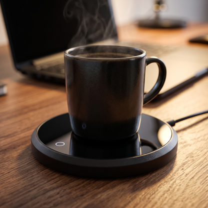 Mug warmer - Black - lifestyle