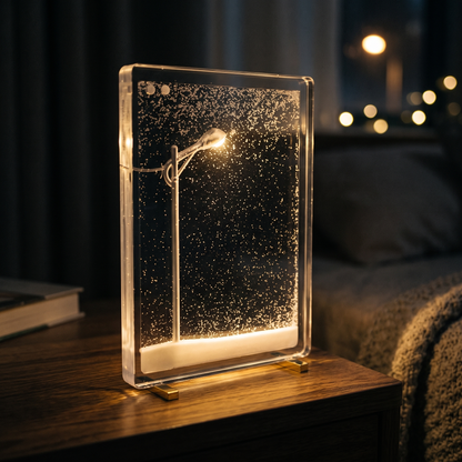 Snowfall Lamp - Magical LED Ambient Mood Lighting, Decorative Winter Night Light