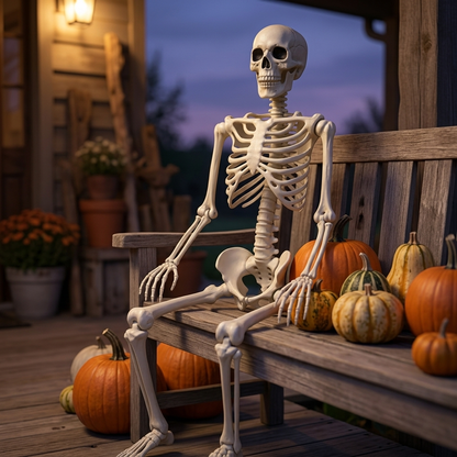 Posable Halloween Skeleton - 90cm SeatedSpook lifestyle | b13-e215d0c0