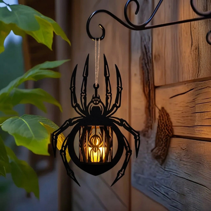 Hanging Spider Lantern Candle Holder lifestyle | b13-af7b93a5