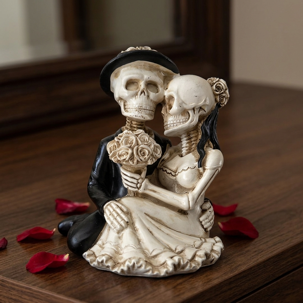 Embracing Skeleton Couple Figurine lifestyle | b13-403f0913