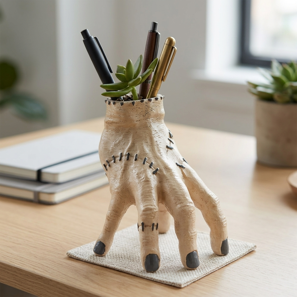 Gothic Stitched Hand Pen Holder lifestyle | b13-81f7d45e