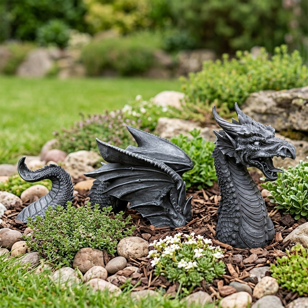 Emerging Dragon Garden Sculpture lifestyle | b13-f9faad46