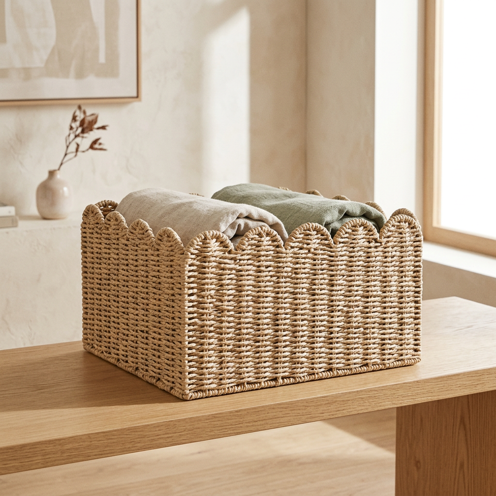 b14-d729ec87 Scalloped Wicker Basket